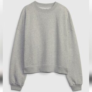 GAP Vintage Soft Wedge Crewneck Sweatshirt, Grey, S/Tall